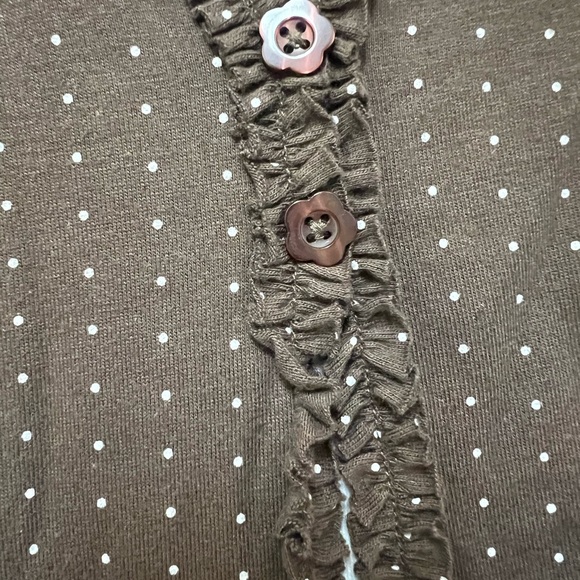 Baxter & Wells women’s top. Petite large. Brown & white. - Picture 3 of 5